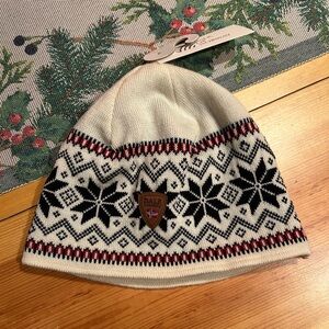 Dale Of Norway Merino Garmisch Wool Beanie Hat Unisex White